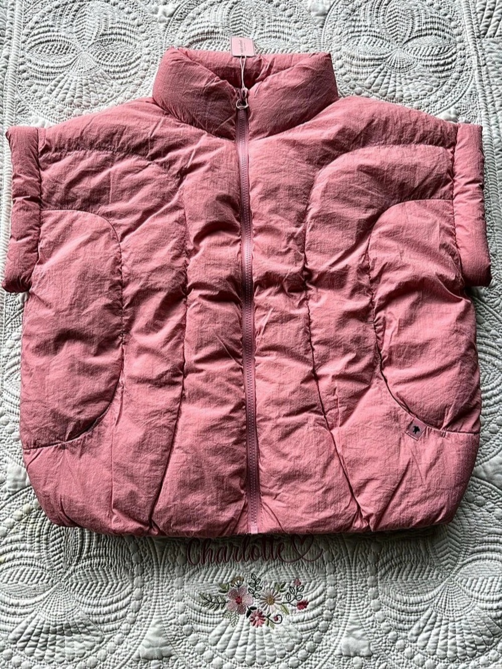 Women's Pink Puffer Vest NWT